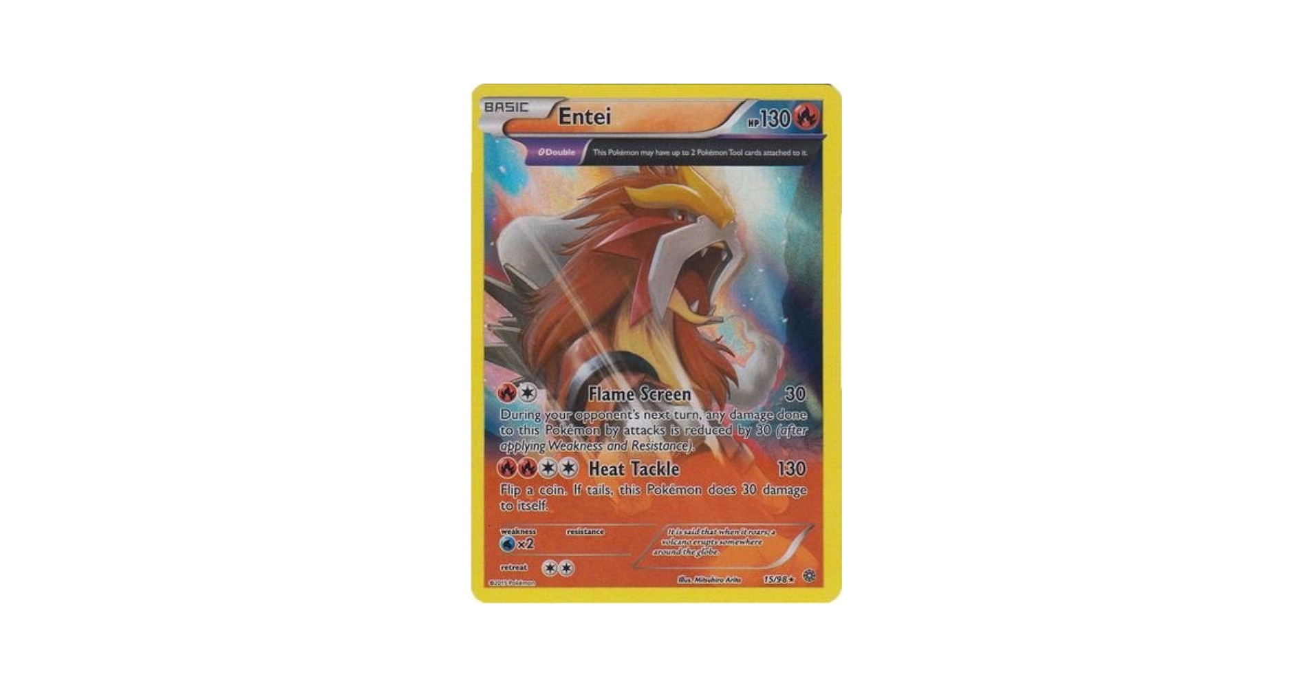 ポケモンカード Entei 15/98 2015 θdouble海外版 ポケモンカード Entei 15/98 2015 θdouble海外版